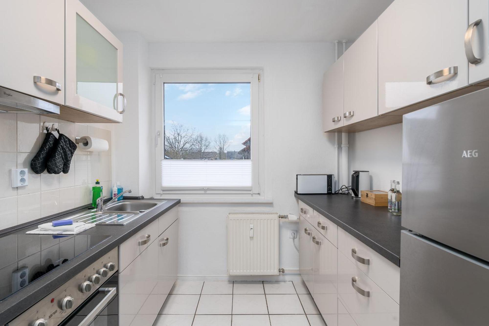 Immo-Vision - Natur Design Apartments, Parkplatz, Kueche Calberlah エクステリア 写真