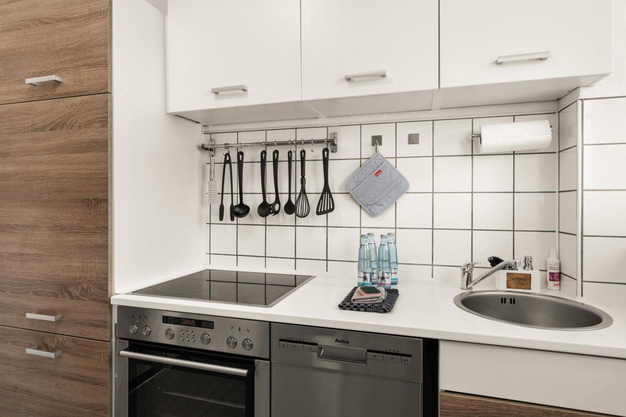 Immo-Vision - Natur Design Apartments, Parkplatz, Kueche Calberlah エクステリア 写真
